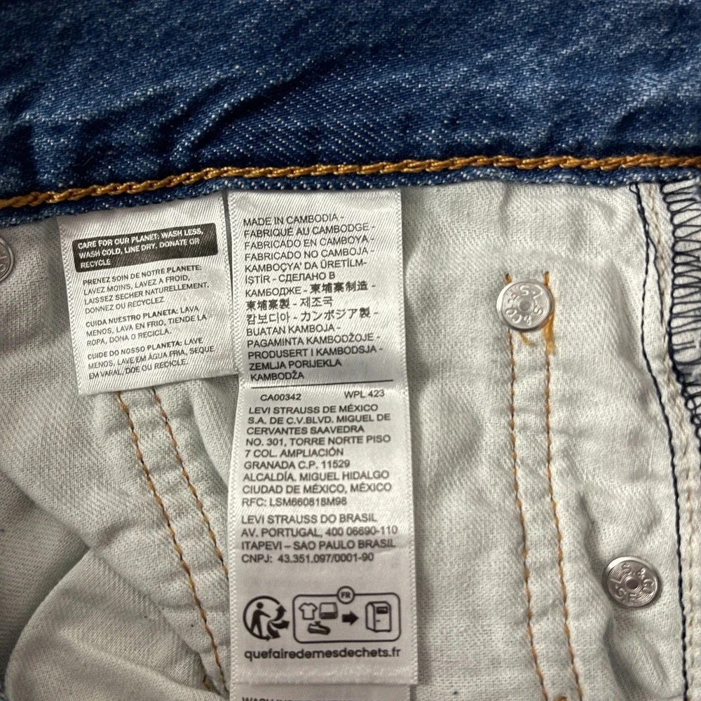 Levis 565 Jeans Mens 30x32 Blue Loose Straight Lightweight Denim Y2K Grunge NEW